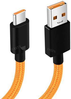 FASTX USB Type C Cable 2 A 1 m nylon braided McLaren Warp 6A USB Type C Fast Charging & Syncing Nylon Braided Type