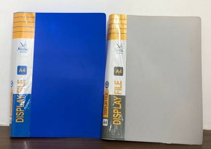 MAGPIE Propylene Material Professional A4 Size File Folders for Certificates,Documents Holder with 10 Leafs Clear Folder Plastic File Display Book Presentation File Set of 5