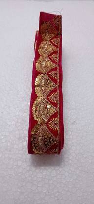 Amber Traders Boutique Work Gota Kinari Lace Border/Art And Craft Use For Multi Purpose Items like Blouse, Saree, Lehenga, Dupatta ,Home Decor Items Size 9 Metre Premium Quality Lace Reel