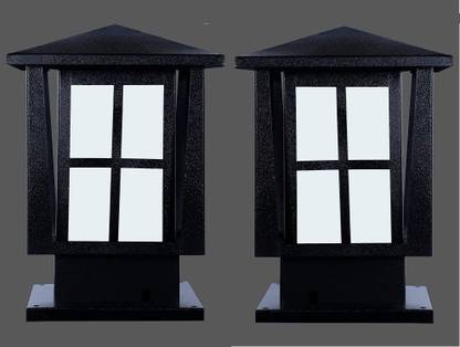GENREE GEN-PLAZA GATE LIGHT, PACK OF 2 Gate Light Outdoor Lamp