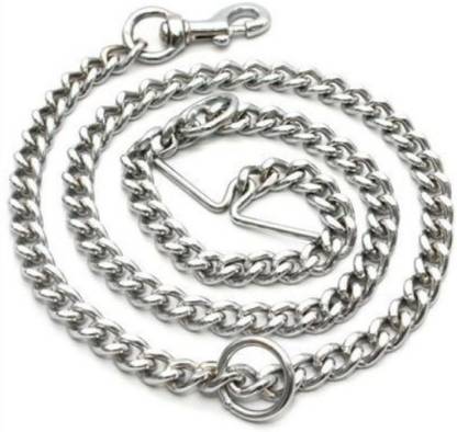 chullbull pet products Dog Chain Silver Heavy Weight Dogs Leash Dog Chain with Heavy Hook L - 60in 8-NO 152 cm Dog Chain Leash