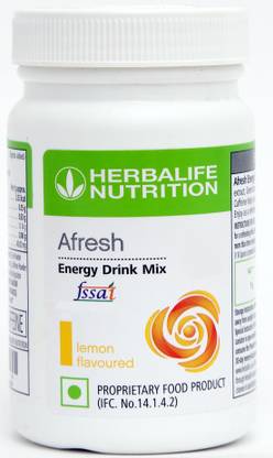 HERBALIFE Afresh Energy Drink Mix - Lemon Flavor Plant-Based Protein