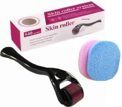 Ramya beauty care Make up Sponge Beauty Blender Puff- 2 With 540 Titanium Alloy Micro Needles Treating Acne Scars Wrinkles Blackheads