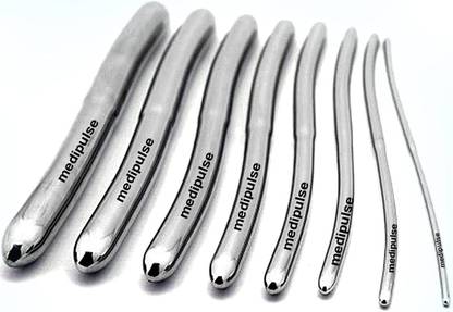 Medipulse Hegar Dilators Double Ended Uterine Dilators Stainless Steel Silver Set of 8 (b-80) Punctum Dilator