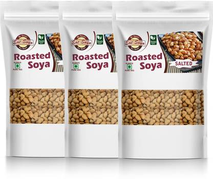 Eat Soya Roasted Soya Salted 200gm Combo (Pack Of 3) Veg Nuggets