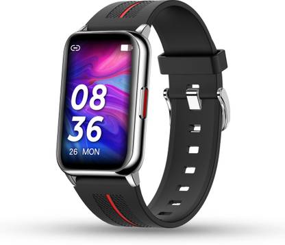 Pebble Aspire Unisex 2.5D Curved Screen Smartwatch with Female Cycle Tracker Grey Smartwatch