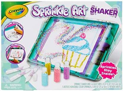 CRAYOLA Sprinkle Art Shaker, Rainbow Arts and Crafts, Gifts for Girls & Boys, Ages 5, 6, 7, 8 Toy Accessory