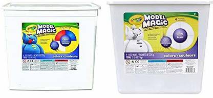 CRAYOLA Model Magic, Primary Colors, Modeling Clay Alternative, 2 lb. Bucket,