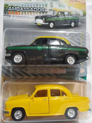 centy HINDUSTAN TAXI AMBASSADOR & YELLOW AMBASSADOR (Length = 13cm)