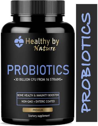 Healthy By Nature Probiotic Supplement 30 Billion Cfu with 16 & Prebiotics Capsules (Pro)
