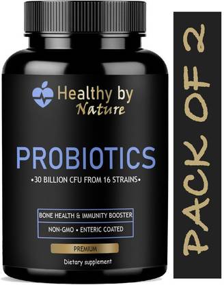 Healthy By Nature Probiotic Supplement 30 Billion Cfu with 16 & Prebiotics Capsules (Ultra)