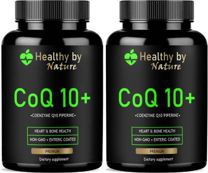 Healthy By Nature 120mg Coenzyme Q10 Capsules with Piperine Advanced