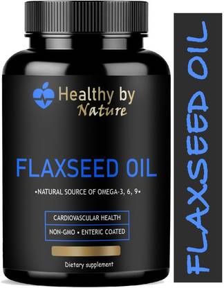 Healthy By Nature Premium Flaxseed extract capsules Omega 3 (Premium)