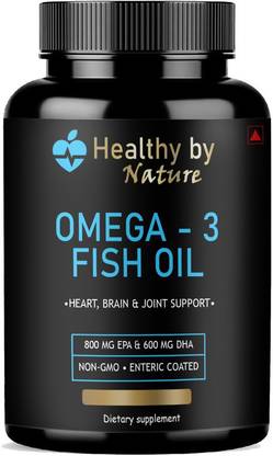 Healthy By Nature Premium Fish Oil (Triple Strength) With 1000Mg Omega 3 Premium
