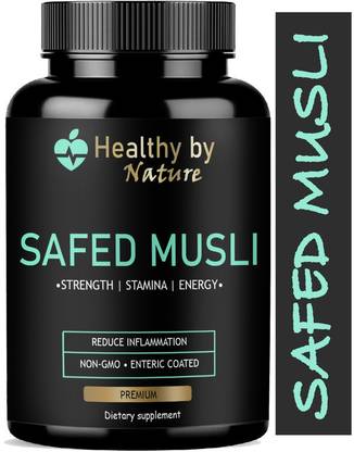 Healthy By Nature Safed Musli, safed musli capsule, testosterone booster for men (Ultra)