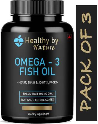 Healthy By Nature Ultra Fish Oil (Triple Strength) With 1000Mg Omega 3 (Natural)