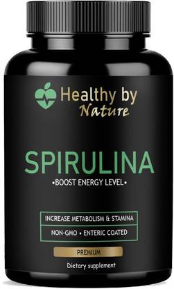 Healthy By Nature Spirulina Powder Capsules Ultra for Men & Women Ultra