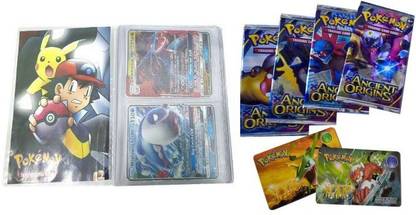 DOMUM Pokemon Trading Cards Album- 2 Pocket And 52 space With 4 VIP Cards For Kids ..