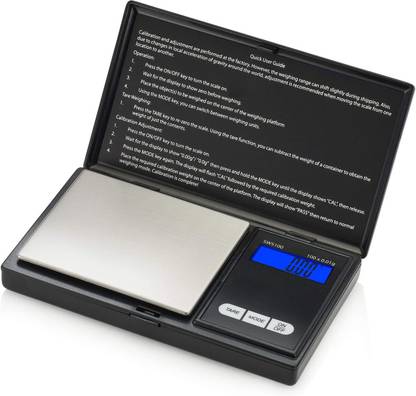 WeighTAJ WT-CS200 Digital Pocket Scale,200g by 0.01g, Small Letter Gram Scale, Jewelry Scale, Food Scale, Medicine Scale, Kitchen Scale Black, Battery Included Analytical Scale
