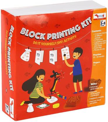 Cocomoco Kids Block Printing DIY Activity Kit