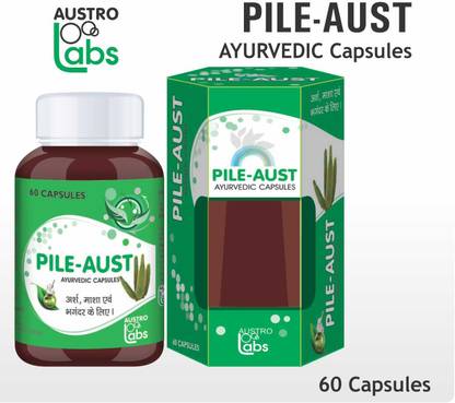 Austro Labs | PILE-AUST | AYURVEDIC & NATURAL TO CONTROLS PILES, FISSURES, RELIEF FROM PAIN, BLEEDING, BURNING (ARSH, MASA, BHAGANDAR)