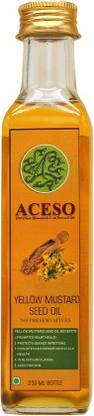 ACESO Yellow Mustard Oil Mustard Oil Glass Bottle