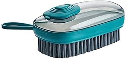 SIYANSHU Multifunctional Scrubbing Brush, Easy to Grip Household Cleaning Brushes, Reusable Soft Laundry Clothes and Shoes Scrubbing Brush Plastic Wet and Dry Brush