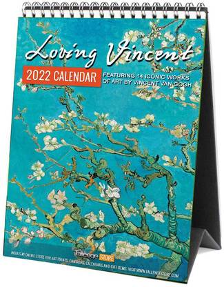 Tallenge 2022 Desk Calendar - Loving Vincent 2022 - 2023 Table Calendar