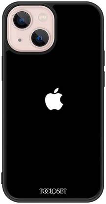 ToCloset Back Cover for Apple iPhone 13 Mini, Soild Black Designer Case Cover