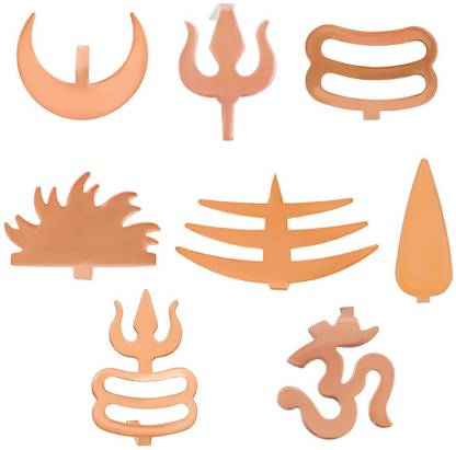 Mahakaal Jewels Pack of 8 Spiritual Charm Forehead Tilak/Tika Puja To Hindu Deity Ornaments Deity Ornament
