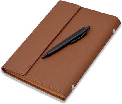 COI Brown Daily Planner | Appointment Books and Planner to Do List Diary | Organizer with Pen B5 Planner Ruled 208 Pages