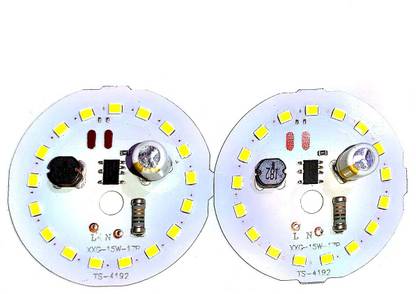 RISARYA 15W ALPHA LED MCPCB DIRECT ON BOARD(DOB) 220V AC,1500LM,6500K,2PCS SET Light Electronic Hobby Kit