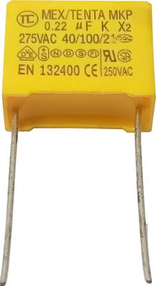 NEMANI BUILDERWARE Safety Capacitor TENTA MKP 0.22uF K X2 (275V~) Miscellaneous Electronic Hobby Kit