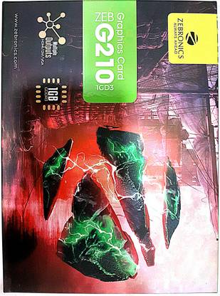 ZEBRONICS G210 1GB DDR3 1 GB NVIDIA Chipset 64 bit 144 MHz Graphics Card