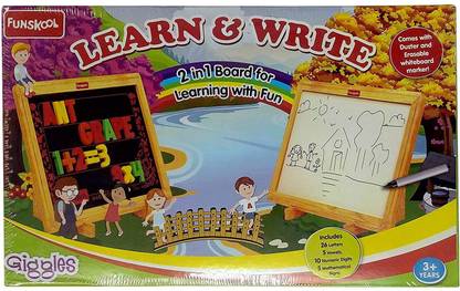 FUNSKOOL 2 in 1 Board - Learn and Write