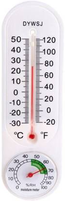 WildCard India Indoor Vertical Thermometer Hygrometer Wall-Mounted Household Greenhouse Temperature and Humidity Meter for Room Temp Test Indicator
