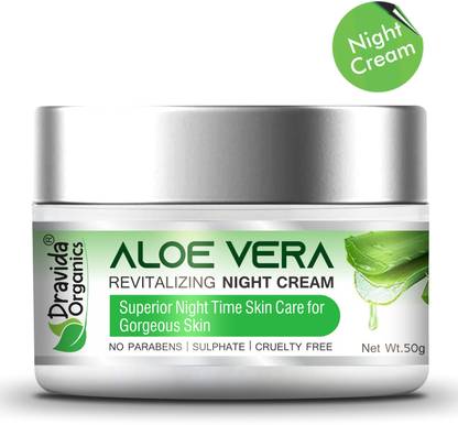 Dravida Organics Aloe Vera Revitalizing Night Cream