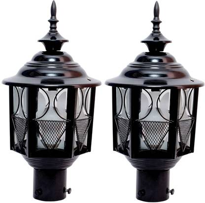 KINIS KIN-METRO Modern Shape /Pillar for Home, PACK OF 2 Gate Light Outdoor Lamp