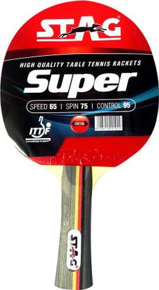STAG Super Red, Black Table Tennis Racquet
