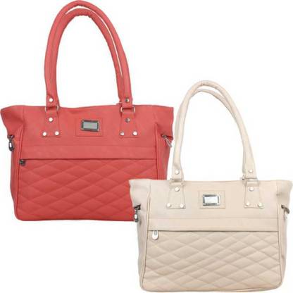 Pepino Women Pink, Beige Tote