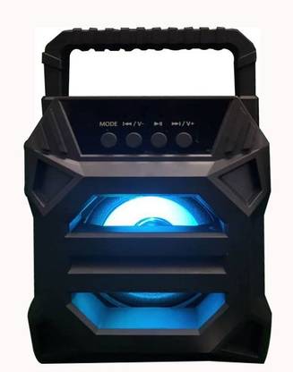 Worricow Boom Beat Wireless Bluetooth Speaker with led Light & Carry Handle-Travel Speaker with AUX/BT/SD Card/USB-FM 10 W Bluetooth Speaker