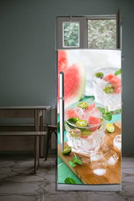 A.T PRINTING SERVICES 60.96 cm ice cube fridge wallpaper Self Adhesive Sticker