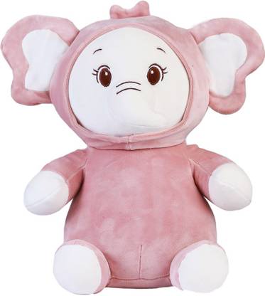 MINISO Adorable Soft Stuff Animal Sitting Elephant Plush Toy 30CM Great for Kids  - 30 cm