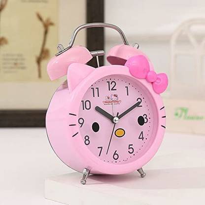 KGINT Cartoon Character Twin Bell Alarm Clock with Light for Kids/ Desk Twin Bell/ Alarm Table Clock(Multicolor)-Pack of 1
