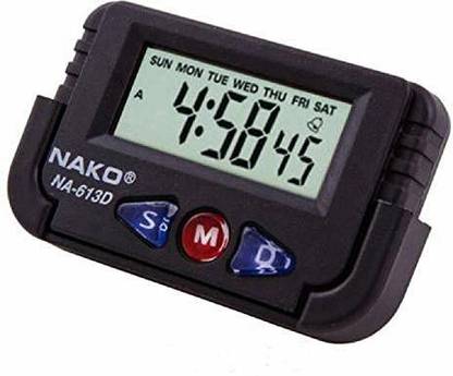 Omsun Digital Black Clock