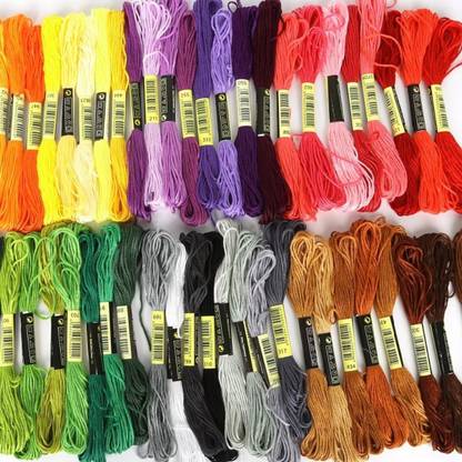Lucknow Crafts 50 MIXED COLOR Thread