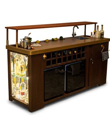 HAUS OF BARS Home Bars Model X Metal Bar Metal Bar Cabinet