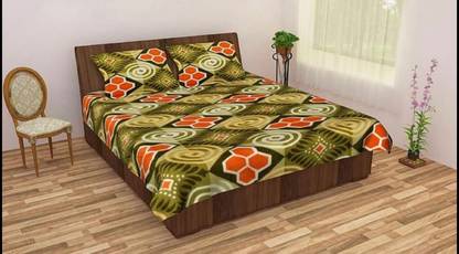 Axosot 150 TC Microfiber Double Printed Flat Bedsheet