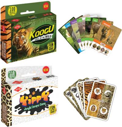 Kaadoo Combo of 2 - Yippy and Koogu Card Games for 7+ years