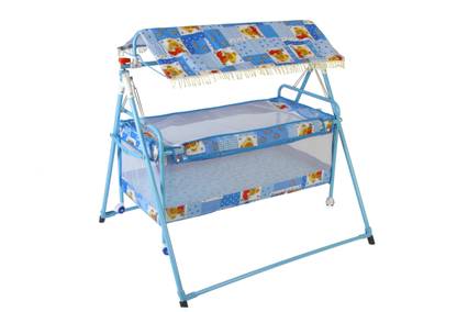 NATRAJ Sleepwell 2 in 1 Baby Cradle|Palna|Jhula|Swing|Uyyala DLX